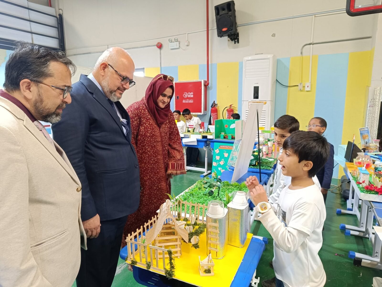 Dignitaries visiting the school Expo